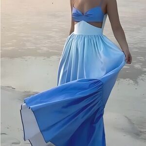 NWT Commense Backless Cutout Cami Long Dress $49 Small